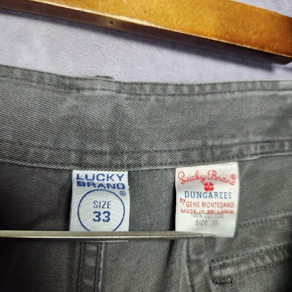 Lucky Brand Shorts Mens 33 Gray Cargo Utility Pockets Drawstring 80318 Summer - Picture 5 of 15